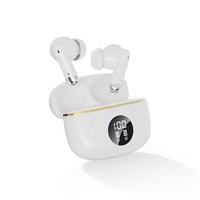 X90 Casques à faible latence de haute qualité suspendus écouteurs TWS avec écran d'affichage numérique pour les sports de jeu