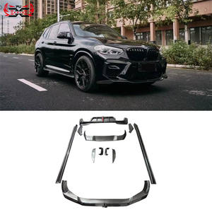 Parachoques de fibra de carbono para coche, difusor de labio delantero de fibra de carbono, Kit de carrocería de falda lateral para <span class=keywords><strong>Bmw</strong></span> <span class=keywords><strong>X3M</strong></span> F97, Kit de carrocería de competición 2019 + - Product Image 1
