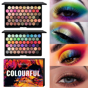 พาเลทอายแชโดว์เนื้อแมตต์กันน้ำ 54 สี เม็ดสีแน่น - Product Image 3