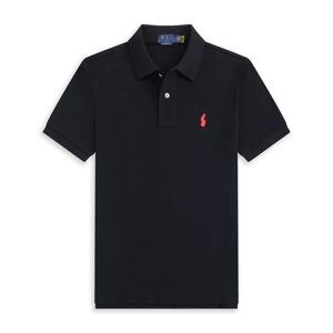 Chemise classique piqué pour homme 100 % coton respirant couleur unie manches courtes détails brodés discrets style business décontracté - Product Image 2