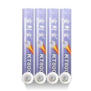 Volante de Bádminton Profesional KT800 de Pluma de Pato, Pluma Recta, Grado de Torneo Internacional, 20 Años de Durabilidad - Product Image 2