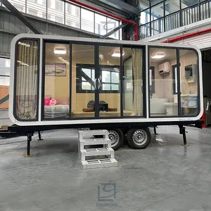 Towed apple cabin Removable prefabricated container house Eco- friendly multi-purpose house