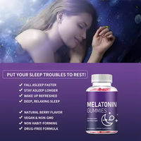 Gummies à la mélatonine ODM/OEM contenant de la vitamine B6 pour un bon sommeil et un soutien immunitaire. Complément alimentaire pour le sommeil des adultes, contient 60 gommes