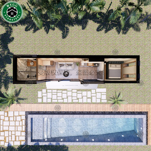 Casa Contenedor Plegable y Desmontable, Panel Sándwich, Montaje Sencillo, Módulo Móvil para Obras, Casa Residencial Rápida LCL - Product Image 6