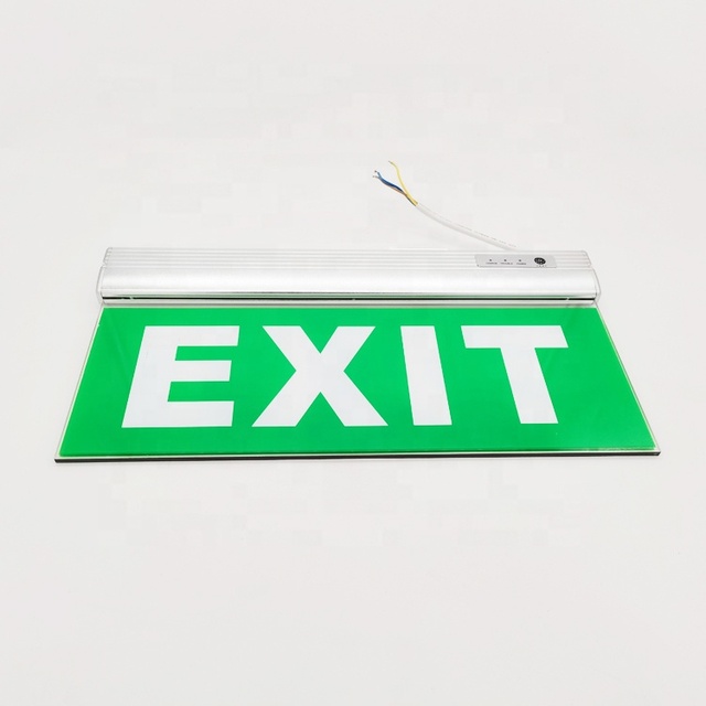 LED Emergency Exit Sign Aluminium 3 Hours Fire Emergency LED Light