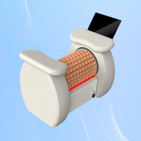 ASBEAUTY Chaise de massage professionnelle de bureau pour amincissement corporel, relaxation des pieds et drainage lymphatique, avec rouleau de massage pour la perte de poids
