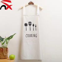 Penjualan Langsung Pabrik Apron Dapur dengan Lap Tangan Anti Air 2 Kantong Apron Memasak untuk Wanita Pria Koki