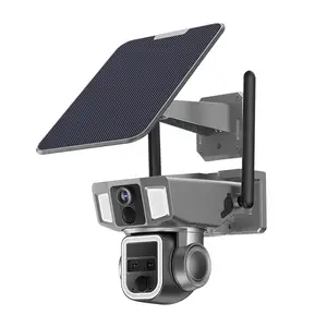 太阳能安全网络摄像机wifi 4g闭路电视室外4k 8k 360度家庭安全摄像机系统无线ptz Ip高清摄像机8