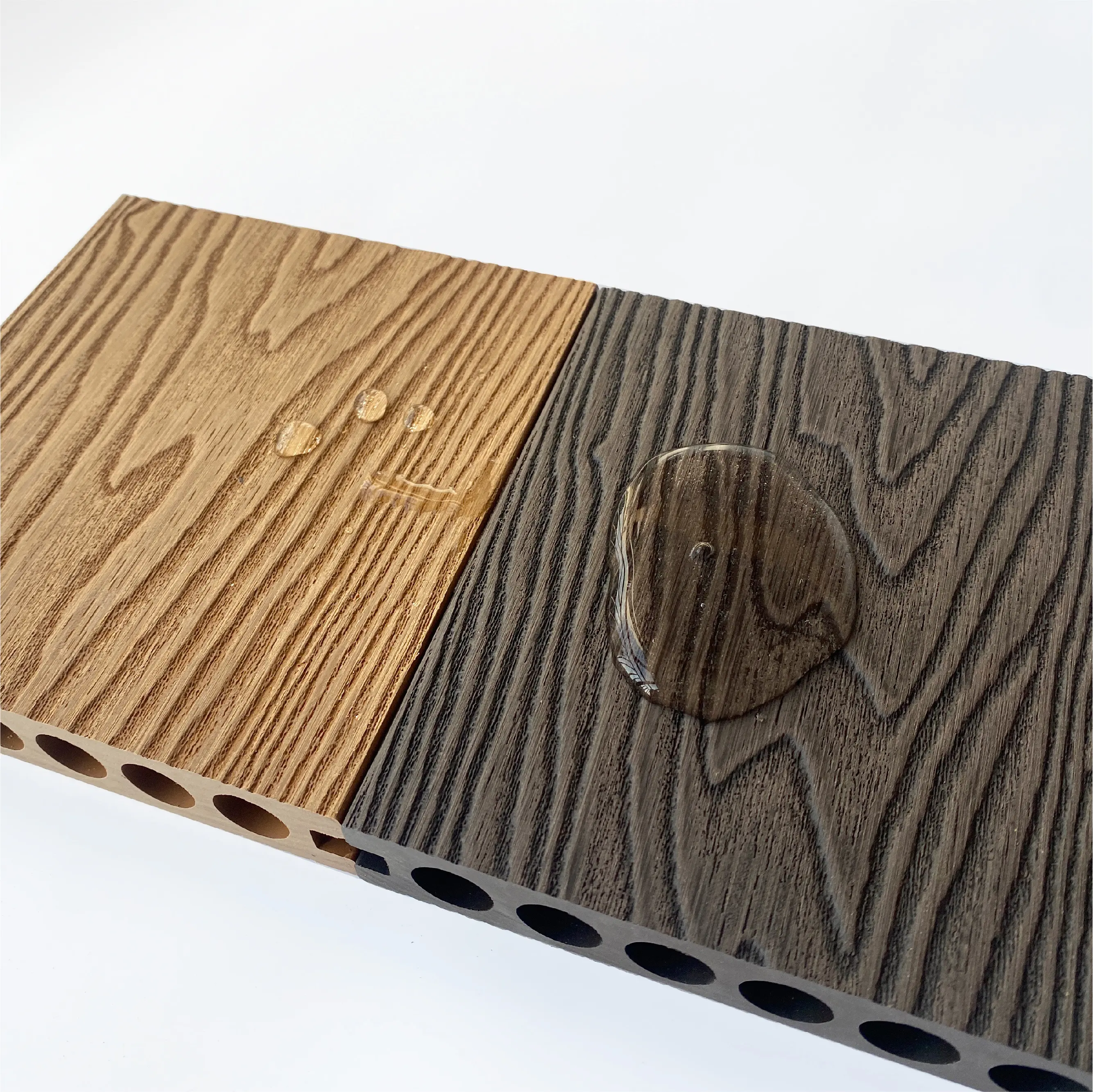 RUCCA – panneau de pont Composite à Grain de bois de chine, Interlock personnalisé, Texture plastique, gaufrage 3d, 140x25mm