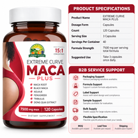 Capsules de Vitamine Maca Plus pour le Rehaussement et l'Augmentation des Fesses, des Cuisses et des Hanches, Raffermissant et Améliorant les Courbes, Effet BBL