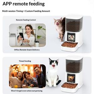 Distributeur intelligent <span class=keywords><strong>de</strong></span> nourriture pour animaux <span class=keywords><strong>de</strong></span> compagnie WiFi pour <span class=keywords><strong>chatons</strong></span>, capacité 5L, appel vidéo bidirectionnel, reconnaissance IA, conception étanche, alimentation à distance, ABS - Product Image 4