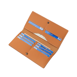 Portefeuilles vintage pour hommes en cuir de vache véritable, organiseur de cartes, style décontracté, long portefeuille simple à rabat - Product Image 1