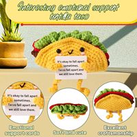 Positive Häkel-Taco-Geburtstagsgeschenke: Emotionale, inspirierende und stärkende Häkelpuppen – Positives Geschenk für den Abschluss, Mütter und Lehrer