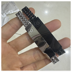 Nghĩa Ô Vòng Đeo Tay Cảnh Báo Y Tế Bằng Thép Không Gỉ Aceon Cho Nam Vòng Đeo Tay Nam Từ Tính Hai Lớp Hình Khối Punk Vòng Đeo Tay Nam Châm - Product Image 5