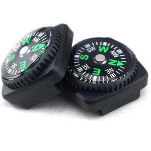 Mini botón brújulas pequeñas con correa de reloj de pulsera - Product Image 1
