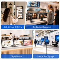 Señalización Digital Android con Pantalla Táctil de 21.5 Pulgadas, NFC Opcional, Relación de Contraste de 1300:1 para Servicio de Información Interactiva