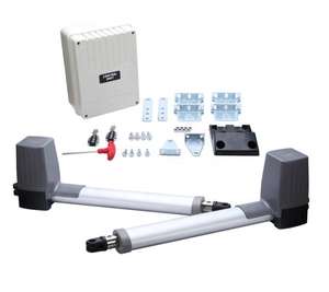 Boîtier de commande pour moteur de <span class=keywords><strong>portail</strong></span> battant PK300 DC 24V, compatible Tuya, pour double <span class=keywords><strong>portail</strong></span> battant, avec batterie rechargeable par énergie <span class=keywords><strong>solaire</strong></span> - Product Image 2