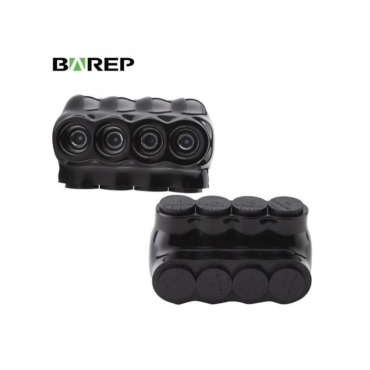 Barep High Quality Black 4 Port