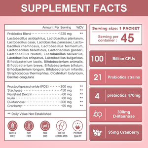 Probióticos en polvo ODM/OEM de alta calidad, aumentan la energía, mejoran la inmunidad, piel clara, promueven la digestión, salud intestinal, desintoxicación. - Product Image 2