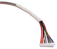 LVDS-Kabel 20-Pin/30-Pin Einzel-/Doppel-8-Bit LCD-Bildschirm-Flachbandkabel mit kundenspezifischen Anschlüssen für Industriedisplays