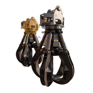 <strong>Excavator</strong> <strong>Claws</strong> Rotating Hydraulic Grabs Orange Peel Grapple Grab <strong>Bucket</strong> Motor for Scrap Handling - Product Image 3