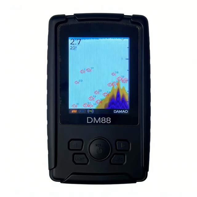 Handheld Sonar Fish Finder 200m Real Detection Data, Rechargeable, Elegant & Durable Fish Finder