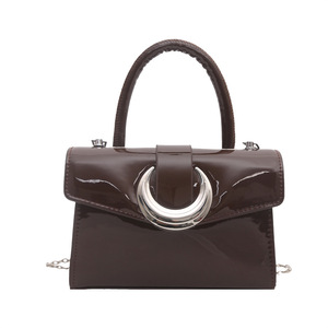 Nuove Borse Tote Classiche alla Moda per <span class=keywords><strong>Donna</strong></span>, <span class=keywords><strong>Stile</strong></span> Minimalista con Decorazione Luna in Metallo, Realizzate in PU - Product Image 5