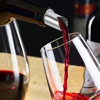 Disque verseur de vin rouge réutilisable le plus vendu, souple, anti-goutte, en feuille d'aluminium