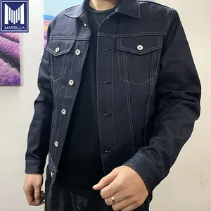 15 unzen Übergroßen 100% baumwolle vintage selvedge rand denim stoff Jacke Männer Im Freien