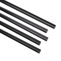 Tige en fibre de carbone 2mm pour avion RC DIY Craft 400mm 15.7 Inch Matte Pole 10pcs Set