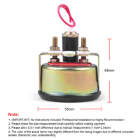 Voltmeter Mekanik Mobil 2 Inci 52mm 8-16V Pengukur Volt Hitam Instrumen Mobil BX102440