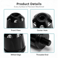 Nouvel embout de guidon lesté en acier inoxydable FACEYES pour Can-Am Spyder F3 RT 2024+ – Accessoire de remplacement pour moto