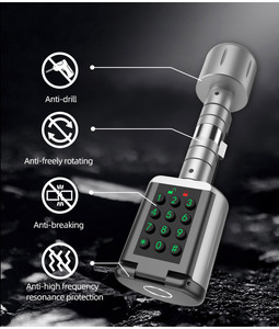 Không thấm nước Châu Âu EURO tiêu chuẩn <span class=keywords><strong>Keyless</strong></span> vân tay BLE Wifi kỹ thuật số ttlock cửa thông minh xi lanh khóa - Product Image 4