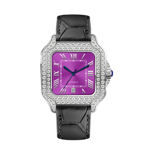 Bán buôn thể thao kim cương Đồng hồ đeo tay sang trọng Iced out xem người đàn ông phụ nữ moissanite Đồng hồ tự động đồng hồ cơ khí cho nam giới - Product Image 4