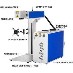 Machine de marquage laser à fibre Vevor Sihao 30W 150*150mm pour matériaux métalliques, point rouge - Product Image 1