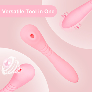 Masajeador de Clítoris y Senos de Doble Acción LOTUSIF: Explora 8 Niveles de Vibración y Succión para el Placer Femenino Definitivo - Product Image 3