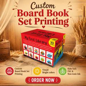 Servicio de Impresión de Libros de Cuentos Educativos Personalizados para Niños, Impresión de Libros de Cartón con Tapa Dura OEM, Tinta No Tóxica para Bebés - Product Image 1