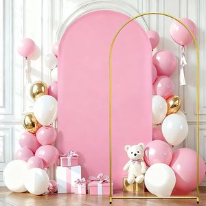 Support d'arche de ballons réglable en métal doré SHJY FY-JSGM 6FT-7.2FT <span class=keywords><strong>pour</strong></span> toile de fond florale de <span class=keywords><strong>mariage</strong></span>, cadre de fête d'anniversaire, événement, photomaton - Product Image 6