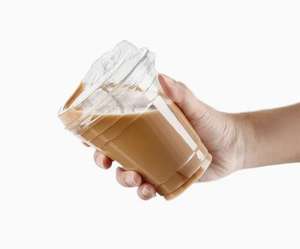 Tasses à thé de qualité alimentaire personnalisables haut de gamme tasse pour animaux de compagnie en plastique café froid tasse pour animaux de compagnie avec couvercle - Product Image 1