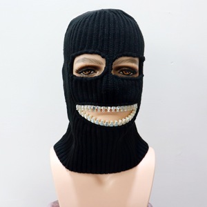 Maschera da sci <span class=keywords><strong>con</strong></span> denti in oro <span class=keywords><strong>con</strong></span> cerniera <span class=keywords><strong>con</strong></span> maschera per denti <span class=keywords><strong>con</strong></span> maschera per denti in oro grande maschera da denti lavorato a maglia cappello caldo divertente <span class=keywords><strong>con</strong></span> cerniera passamontagna - Product Image 4