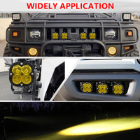 Feux de route LED de haute qualité 3,5 pouces 40W, feux combinés, feux antibrouillard jaunes, faisceau de conduite combiné