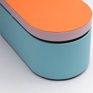 Haute qualité <span class=keywords><strong>DYSON</strong></span> voyage fer à lisser sèche-linge boîte de rangement ovale cadeaux étui avec gaufrage impression fer à friser emballage - Product Image 5