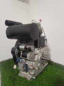 محرك ديزل 190f محرك كهربائي بدء أسطوانة واحدة محرك حقن مباشر 4 أشواط محرك ميكانيكي - Product Image 4