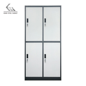 Casiers d'employé à 4 portes pour le personnel de bureau Armoire en acier Casier de rangement en métal pour le commerce - Product Image 4