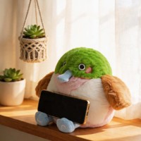 Boneka Burung Plush Super Lembut Custom OEM ODM Pabrik Desain Lucu Penyangga Ponsel Dekorasi Rumah Kotak Tisu Hadiah Ulang Tahun