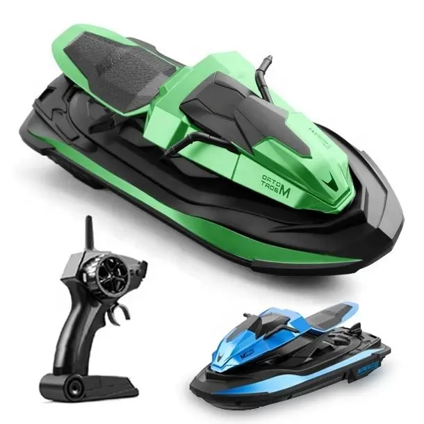 Samtoy 1:14 JJRC Shark Ship RC Speed Boat RC Boat Racing Remote Control Motorboat with Double Power and Low Battery Reminder