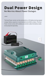Incubateur à <span class=keywords><strong>Oeufs</strong></span> de Canard Neuf à <span class=keywords><strong>Prix</strong></span> Bas, 200 <span class=keywords><strong>Oeufs</strong></span>, Retournement Automatique, Taux <span class=keywords><strong>d</strong></span>'Éclosion Élevé, Taille Moyenne - Product Image 2