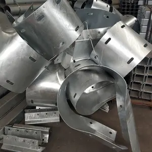 galvanized steel highway guardrail buffer end wings for sale