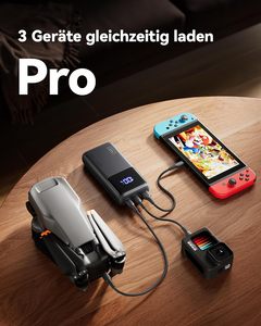 Cargador Portátil <span class=keywords><strong>INIU</strong></span> de 25000 mAh, Carga Rápida PD de 100 W, Banco de Energía con Pantalla Digital, Múltiples Puertos USB C, Batería <span class=keywords><strong>Externa</strong></span> para Teléfono Móvil - Product Image 4