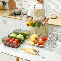 Organisateur de tiroir magique en plastique moderne ZX34, boîte de rangement pour réfrigérateur, conservation des œufs et des aliments, cuisine, pour la conservation et le stockage des aliments